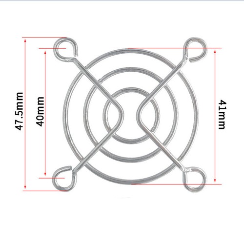 Protector de parrilla de ventilador de refrigeración PC con acabado cromado 40 50 60 70 80 120 mm - Imagen 5 de 24