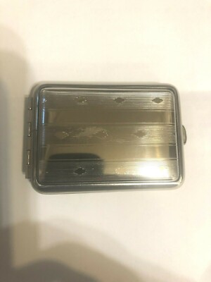 Art Deco Stuttgart Stars German Silver Small Pill box Pill case