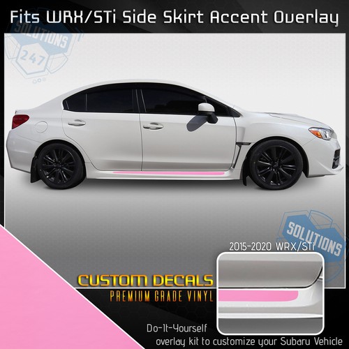 For 2015-2020 Subaru WRX STI Door Side Skirt Trim Stripes Overlay Decals - Matte - Bild 16 von 18
