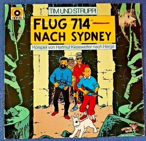 Tim und Struppi Schallplatte Hörspiel, Flug 714 nach ...
