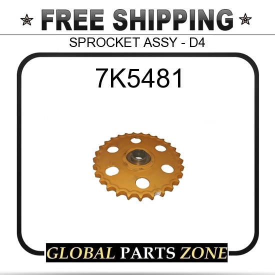 7K5481 - SPROCKET ASSY - D4 4V4105 4V4106 5K1608 5K1784 7K5452 