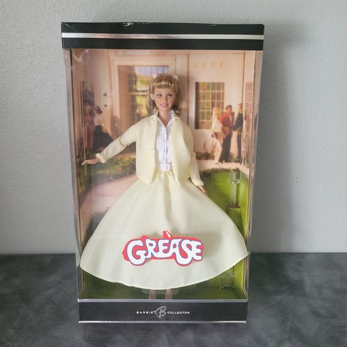 Barbie Grease Sandy Cheerleader Collector Doll - Pink Label Series, Includes Musical Doll Stand