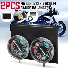2 Cylinder Motorcycle Carb Carburetor Vacuum Gauges Balancer Synchronizer Kit US