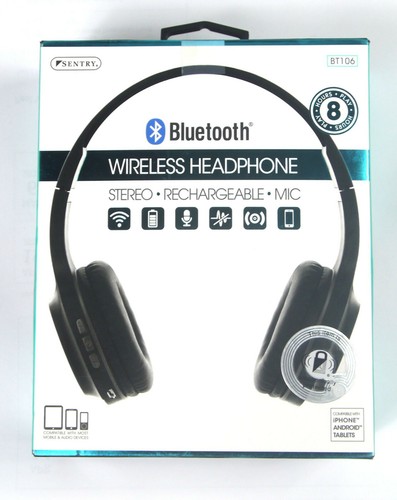 Sentry BT106 Wireless Bluetooth Over-the-Ear Headphones - Picture 1 of 7