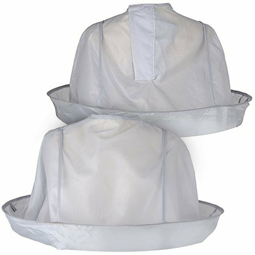 Hair Cut Catching Umbrella Cape for Professional Salon Barber or Home Use Silver - Picture 6 of 8