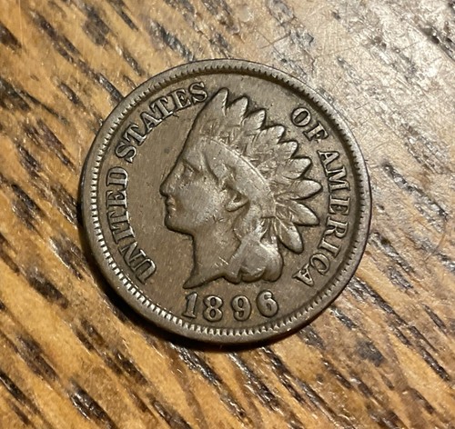 1896 INDIAN HEAD CENT - VG/F