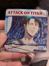 Tarjeta coleccionable AOT-SSR-018 Levi Foil Square Tile Attack On Titan