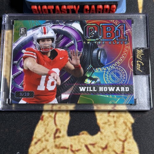 Will Howard Rookie Card 2025 QB1 On The Clock 5/10 – Pittsburgh Steelers
