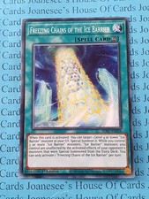 SDFC-DE028 Einfrierende Ketten der Eisbarriere Yu-Gi-Oh Karte 1. Auflage Neu