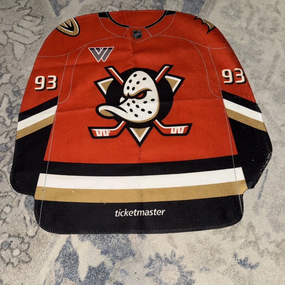 Anaheim Ducks 24/25 Season Opener Jersey Pair Rally Towels Double Sided RARE - Image 4 of 4