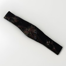 LA REGALE LTD HAND MADE BEADED BELT CUMMERBUND VINTAGE SIZE SMALL 32