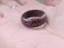 Wood Ring Brown Tone Finger Band Unisex Fashion Jewelry Size 11 NWT Unbranded