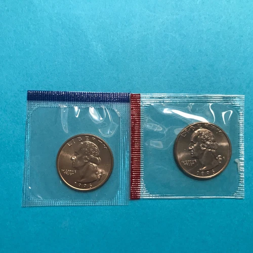 1996 P&D Washington Quarters  Unc    Mint Cello    FREE SHIP