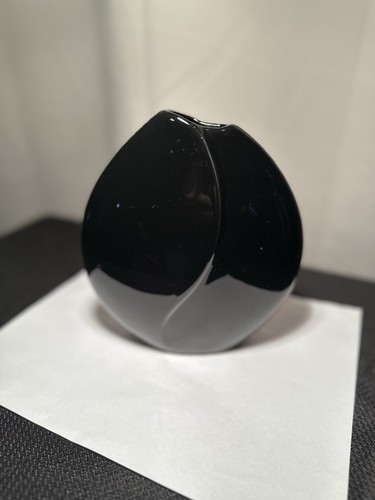 Black Art Deco Revival Vase - Picture 1 of 7