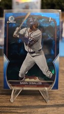 2023 Bowman Chrome Draft Sapphire Edition Sabin Ceballos #BDC-110 RC Braves 🔥🔥