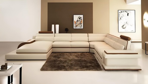 Moderne Wohnlandschaft Ecksofa Sofa Couch Polster Eckgarnitur 2Tlg.Set Garnitur-image