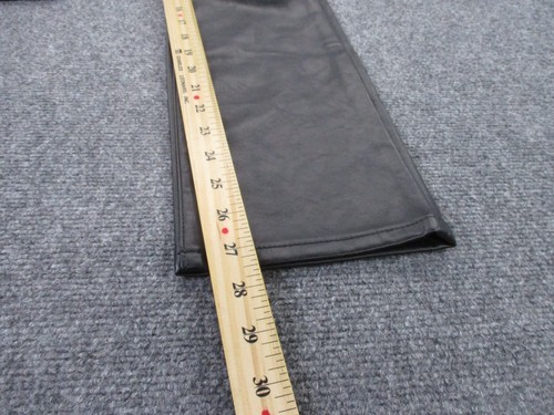 Gap Pants Women 25 Black Straight Faux Leather Vintage Slim High Rise Y2K NEW - Picture 4 of 11