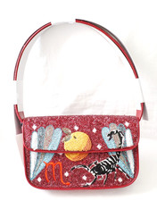 STAUD Zodiac Scorpio Beaded Tommy Shoulder Bag LIMITED EDITION  New With Tag