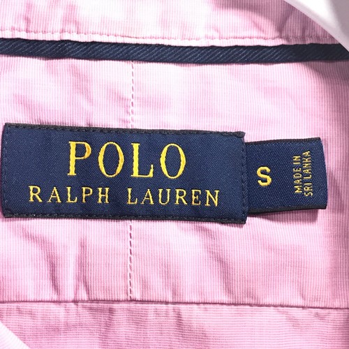 Camisa Polo Ralph Lauren Para Hombre S Rosa Algodón Manga Larga Abotonada - Imagen 5 de 9