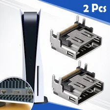 2Pcs HDMI Port Socket Connector Jack Replacement For Sony PlayStation 5 PS5 USA