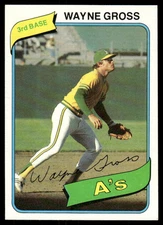 1980 Topps #363 Wayne Gross Oakland Athletics