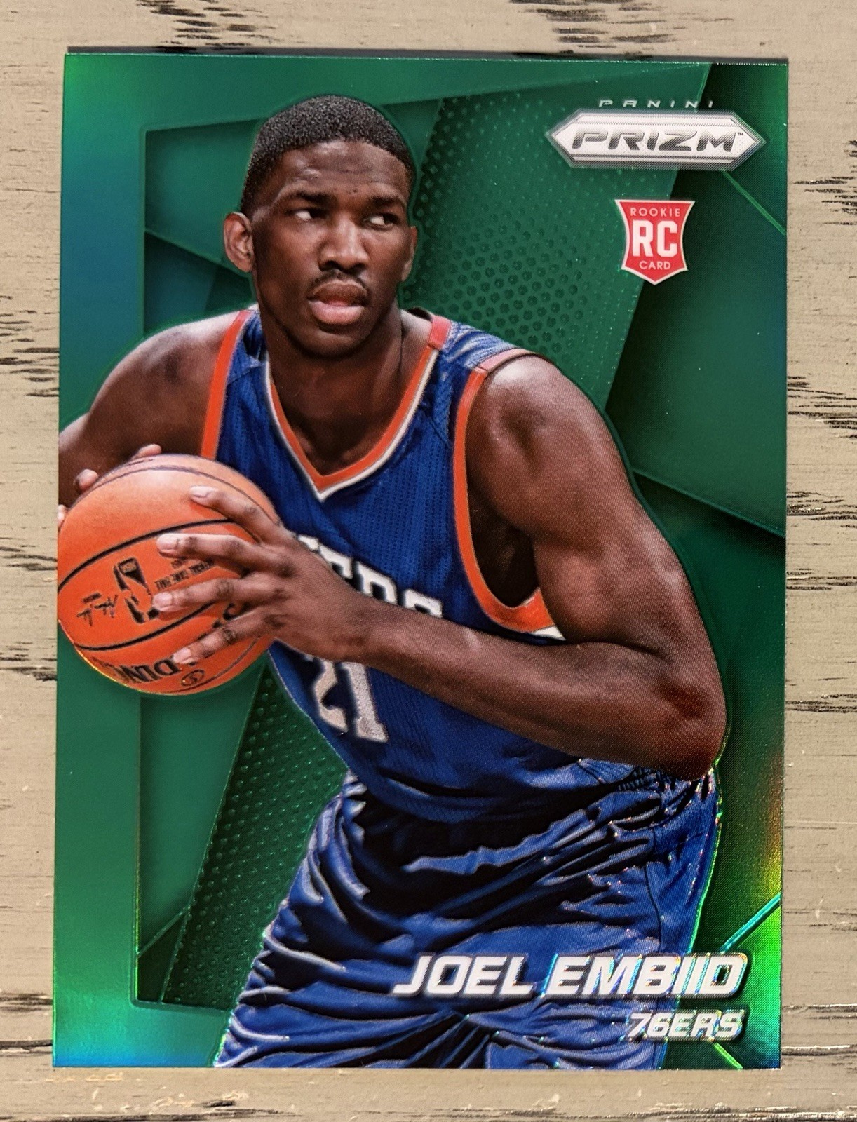 2014-15 Panini Prizm JOEL EMBIID Green Prizm RC