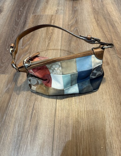 Coach Vintage Multicolor Patchwork Demi Hobo Shoulder Bag Purse - Bild 2 von 7