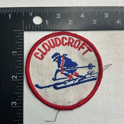 Vintage HTF But Kinda Rough CLOUDCROFT SNOW SKI Skiing New Mexico Patch 63X6