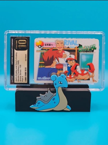 CGC Pristine 10 Pokemon Bandai Carddass 1999 150 Ash's Krabby & Gary's Krabby