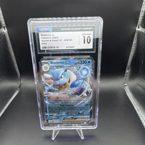 Blastoise ex 009/165 Sv: Scarlet & Violet 151 Holo CGC 10 Pokémon TCG Card
