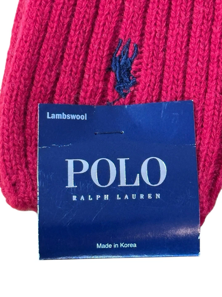 Polo Ralph Lauren Lana de Cordero Rojo Calcetines Para Hombre Calcetín Talla 10-13 Zapato Talla 6-12.5 Foto 4 de 4