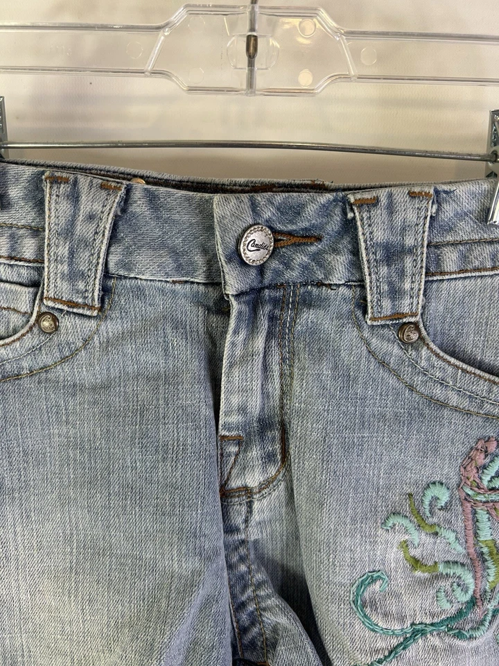 Mini Pantalones Cortos Vintage Y2K Candies Para Mujer 7/8 Grueso Cosido Bordado Corte Foto 3 de 4