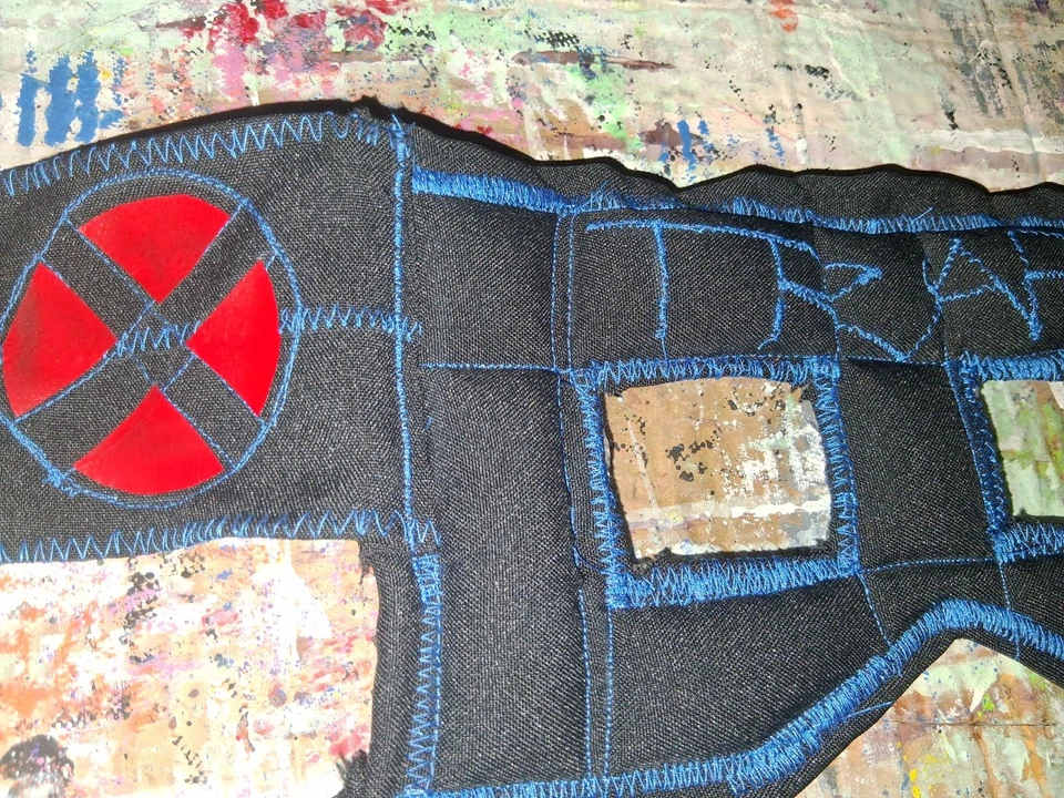 new hand-woven trap thug Officer costume face mask for $200.00 - Image 3 of 4