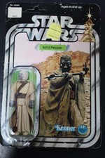 Star Wars 1977 Vintage 12 back Sand People  Tusken Raider MOC carded