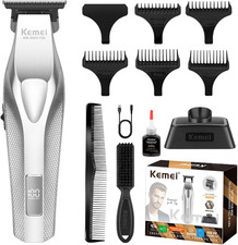 KEMEI KM-3023-702 Professional Hair Clipper for Men, Zero Gapped Cordless Beard