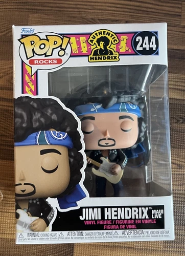 Funko Pop! Rocks Authentic Hendrix 244 Jimi Hendrix Maui Live Vinyl Figure