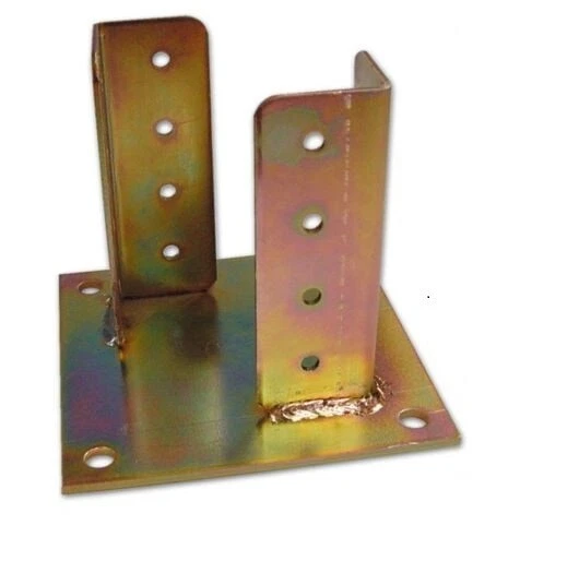 Supporto Metallico pesante-4mm-Travi 120x120mm Zincato-staffa angolare piastra - Immagine 2 di 2