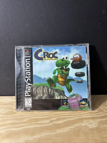 Croc Legend of the Gobbos PS1 PlayStation 1 + Reg Card Complete CIB Black Label!