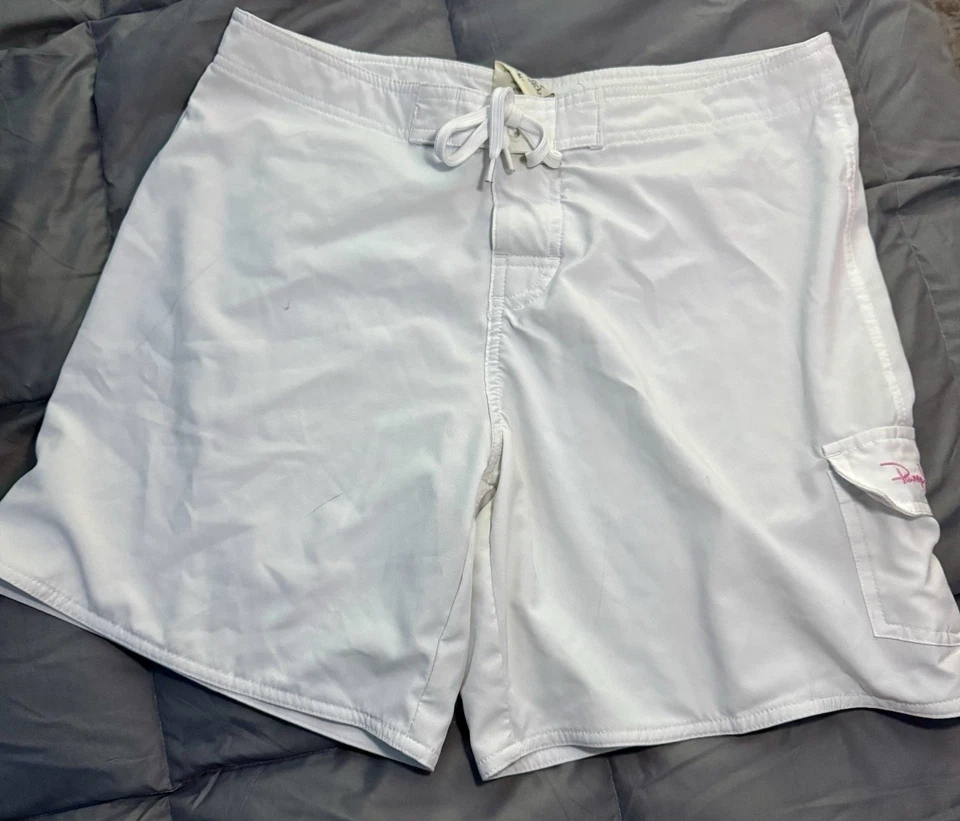 Bañador Panama Jack The Original Talla Mediana Blanco Board Shorts Forrado Foto 2 de 4