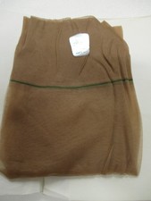 1PR VINTAGE BELLE SHARMEER RHT SHEER SHINY FLAT KNIT NYLON STOCKINGS 11 MED BEIG