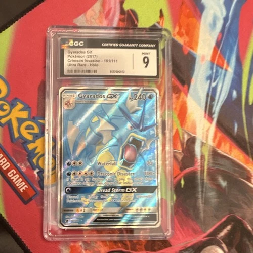 2017 Pokémon Gyarados GX 101/111 Crimson Invasion Ultra Rare Holo CGC 9