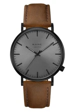 KANE (AMS/TYO) BLACK OUT 39MM WR50M BLK DIAL MILANESE BAND Stainless Steel Watch