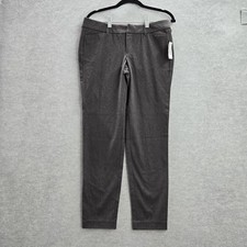 Old Navy Women Pants 6 PETITE Gray Dress Pixie Mid-Rise 28" Inseam NWT