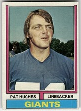 1974 Topps Pat Hughes #74 New York Giants