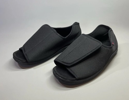 Diabetic Extra Wide Slippers UK 8.5 Shoes Elderly Orthopaedic Footwear Anti Slip