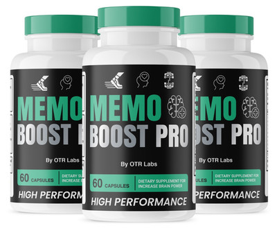 Memo Boost, Memoboost High Performance Brain Supplement 180 Capsules 3 Bottles