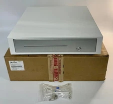 Clover D100 Cash Register Drawer with Key & Cord for POS System