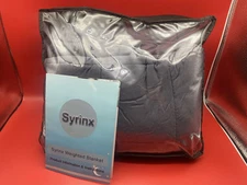 Syrinx 57" x 75" Weighted Anxiety Blanket 20lbs Size Queen Gray In Bag