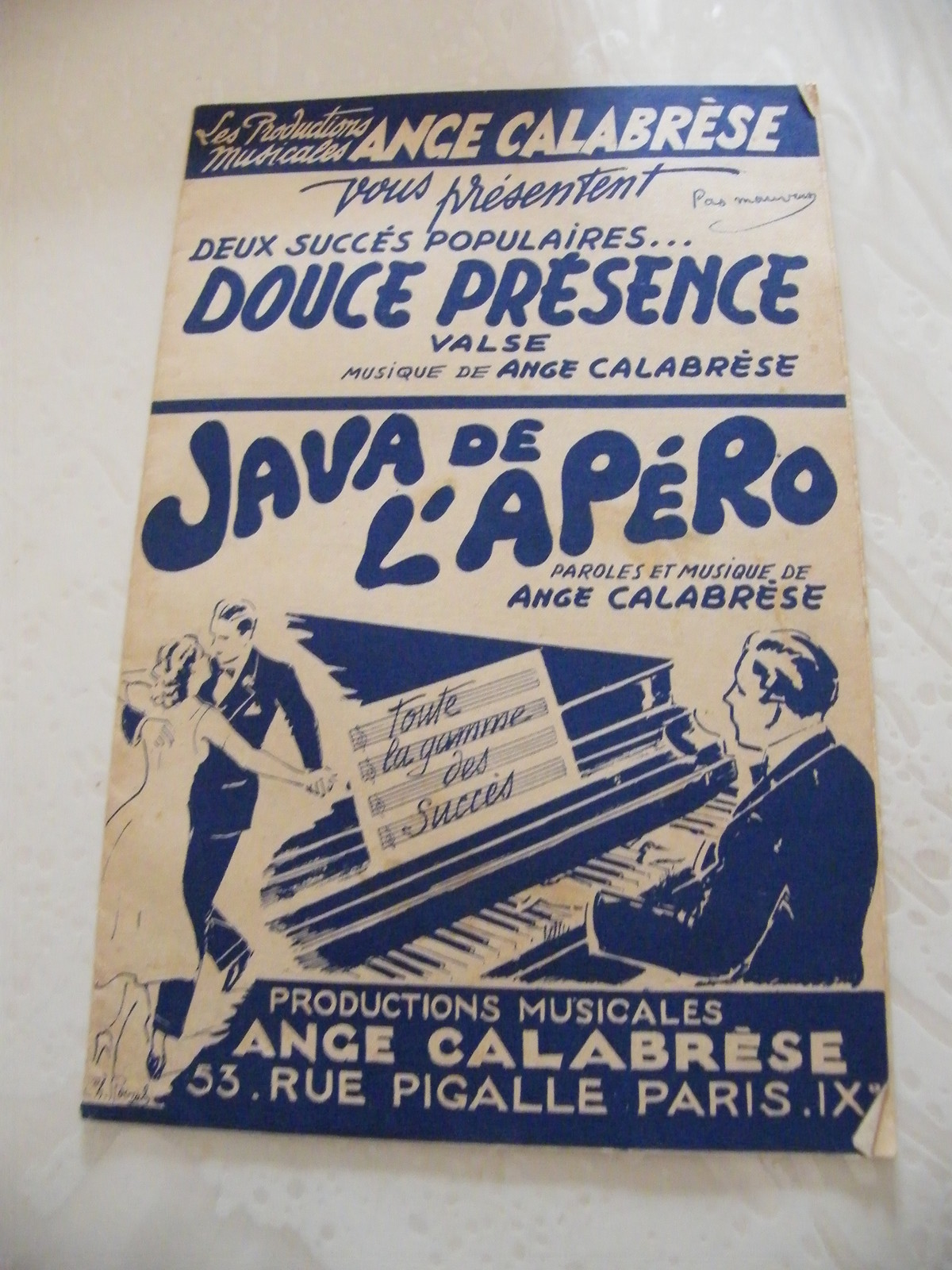 Soft Partition Presence Java Waltz from the Aperitif Calabrian Angel