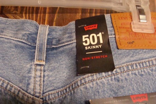 Women's Levis Premium 501 Buttonfly Jeans- Sz 28 X 30 - Picture 6 of 6